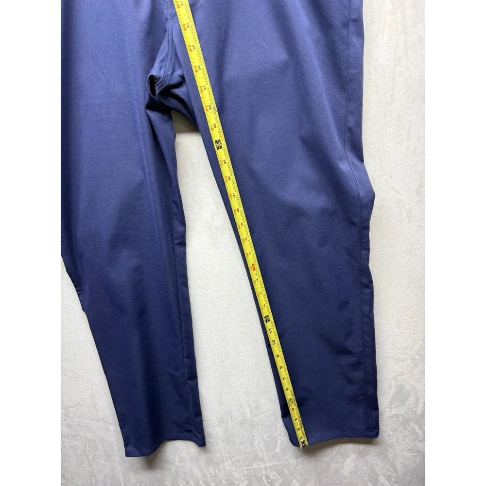 Peter Millar Crown Sport EB66 Performance Golf Pants Mens 35x32 Navy Blue Chino